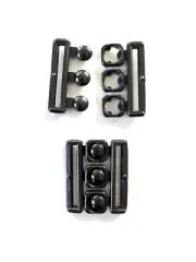 2pcs Black BIKINI SNAP Clips PLASTIC CLASPS 38mm STRAP BRA Buckle