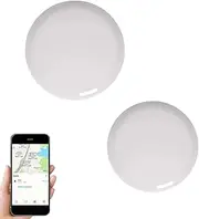 SafeSync GPS Tracker, GPS Anti-Lost Tracker, Waterproof & Magnetic GPS Car Tracker, Real-Time Location Tracker, Item Finder for Vehicles, Trucks, Pets, Valuables (2pcs,White)