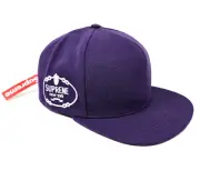 NWT Supreme New York 2012 Harlem 5 Panel Snapback Hat Cap Purple