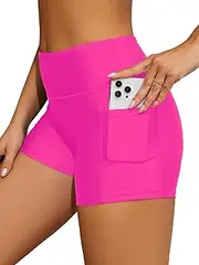 [SHEKINI] Women High Waisted Swim Shorts Modest Tankini Swimsuits Bottom Tummy Control Board Beach Shorts