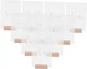 BRIGHTFUFU 10 Sets Table Acrylic Numbers Reusable Reserved Signs Wedding Supplies Table Centerpieces Decor Festival Reception Decors Beech