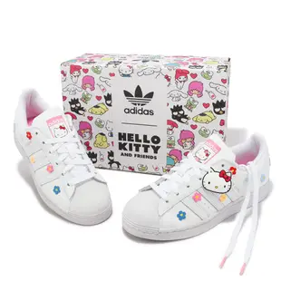 adidas 休閒鞋 Superstar J Hello Kitty 白 彩色 愛迪達 女鞋 大童 ACS ID7279