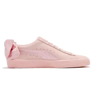 Puma 休閒鞋 Basket Bow Wns 女鞋 粉紅 蝴蝶結 麂皮 金標 緞帶 36731902