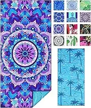 Microfiber Lightweight Thin Beach Towel Oversized 180x80cm Big Extra Large Sand Free Towels for Adult Quick Dry Travel Camping Beach Accessories Vacation Essential Gift