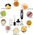 800W Stainless Steel Portable Stick Hand Blender Mixer Food Processor 4in1