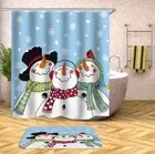 Pointy Carrot Nose 3D Shower Curtain Polyester Bathroom Decor Waterproof