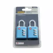 Syneco Luggage Combination Padlock Set - 2 Pack