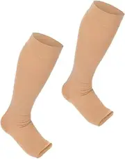 ERINGOGO 1Pair Calf Compression Socks for Improved Circulation Elastic Calf Sleeves Comfortable Support for Long Sitting Standing for Travel Sports and Daily Wear Skin