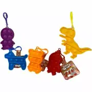 Pop Mates Clip On Fidget Toy - Animals Push Poppers like Bubble Wrap Game