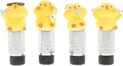 WESIEVYA 4pcs Car Tire Dust Cover Bike Stems Cover Bicycle Tire Valve Caps Aluminum Prank Valve Stem Caps Style Bikes Decorative Decor Bonnet Cycle Rim Plugs Resin