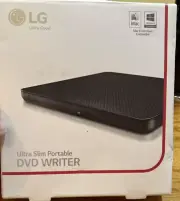 New Sealed LG SP80NB60 Ultra Slim Portable DVD Writer M-Disc TV Windows & Mac OS