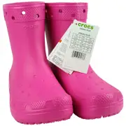 CROCS Classic Crush Boots Mens or Womens Size USA M 2/W 4 Juice Pink New In Bag