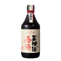 在飛比找PChome24h購物優惠-【豆油伯】春源純釀黑豆醬油500ml