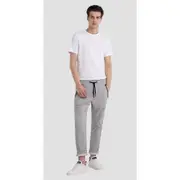Replay Mens Chino Jogger Pants Waist Tie Grey