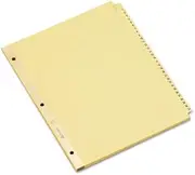 Gold Reinforced Laminated Tab Dividers, 31-Tab, 1-31, Letter, Buff, 31/Set