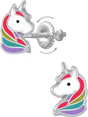 [SAE99] 925 Sterling-Silver Screw-Back Post TINY Earrings, Multiple Piercings, Cartilage Studs (Nickel Free)