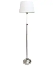 Lalia Home Brushed Nickel Adjustable 3 Pack Lamp Set (2 Table Lamps