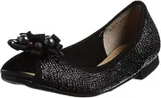 MODE ET JACOMO LOVER SOUL(モードエジャコモラバーソウル) Mode Ejacomo Rubber Soul LSTT39022 Open Toe Flat Shoes with Corsage, Black, 23.5 cm