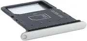 Ygpmoiki for Motorola Moto Razr 2024 /Razr 50 Sim Card Tray XT2453-3 Micro SD Card Slot Single Sim Card Tray Holder Replacement Silver，with Pin