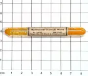 Antique Mallinckrodt Gold Chloride Ampule Sealed w/ Original Container 15 Grains