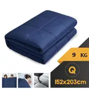 WEIGHTED BLANKET QUEEN Heavy Gravity NAVY BLUE 9KG
