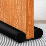 MAXTID Under Door Draft Blocker Black Door Draft Stopper 32-38 Reduce Breeze