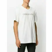 Pierre Balmain Men's Iconic Cult off-White Logoshirt Logo Shirt 50 L