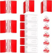 Acrylic Hinges and Self-Adhesive Latch Buckles Kit, Self-Adhesive Plastic Hinge