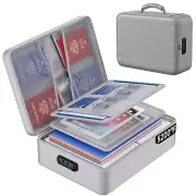 5200°F Fireproof Document Bag with Lock, Upgraded Heat Insulated Fireproof&Wa...