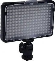 LED Video Light, 11W 5600k Dimmable Photography Lighting with 5pcs Color Card LED Fill Light Flat Panel Fill Light for Photography Live Streaming