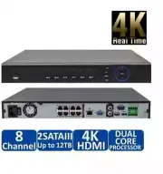 Dahua NVR 8CH NVR4208-8P-4KS2/L 8PoE 4K H.265 Lite Network Video Recorder No HDD