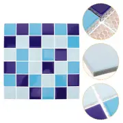 Swimming Pool Blue Tiles Peel and Stick Waterproof Floor Backsplash