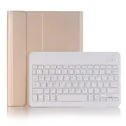 Ultra Thin Bluetooth Keyboard Leather Case For Ipad Air / Pro 10.5 With Pen Slot & Holder Gold Laptop Cases & Bags