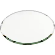 Plymor 4" Round, 3mm Thick Beveled Glass Mirror Circle