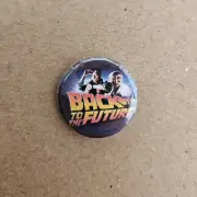 BACK TO THE FUTURE Badge / Pin / Marty McFly / Retro / Delorean