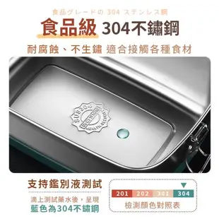 【DREAMSELECT】304不鏽鋼雙層便當盒 三格款-2L 不銹鋼便當盒 分隔便當盒 餐盒 便當盒 可蒸便當盒