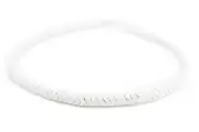 White Agate Interlocking Snake Beads 8mm Gemstone 16 Inch Strand