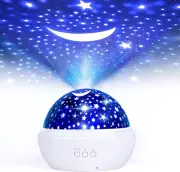 Star Night Light Projector, 3 in 1 Sky Night Light Projector, 360°Rotating 8 Co