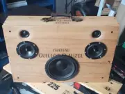Wine Crate Box Bluetooth Boombox Speaker 2.1 Audio Channels Amplifier 60w RMS