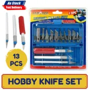 Cutting Knives 13Pcs Stencils Hobby Knife Tool Set Scribing Craft Etching Set