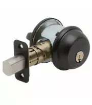 Schlage Deadbolts Single Cylinder - Aged Bronze - Deadbolt Lock (B60N716)