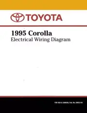 1995 Toyota Corolla Wiring Diagrams Schematics Layout Factory OEM