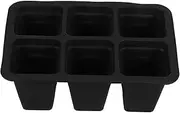 Totority 6 Garden Propagator Tray Reusable Silicone Seedling Starter Tray for Home Farm and Balcony for Micro and Optimal Plant Growth Space Management
