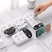 DEAMOS International Power Board Strip 6 Way Outlets Socket 3 Fast USB Charging Charger Ports Power Strip w/Surge Protector 1.8M (6 Outlet 3 USB)