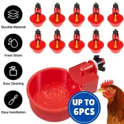 Automatic Chicken Water Cup Waterer Poultry Drinking Bowl Bird Feeder Drinker AU