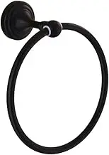 FCFZBTBNM Sturdy Brass Black Towel Rack Bathroom Towel Rack Hanger Bathroom Accessories Wall Hanging Towel Towel Ring