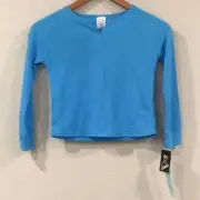 NEW Art Class Girls S 6/6X Pajama Top Blue Thermal Long Sleeve Shirt