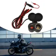 Waterproof USB Motorcycle Handlebar Phone Charger Adapter Socket With Switch