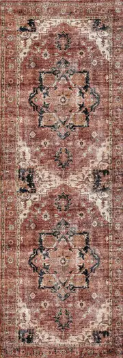 Royal Terra Distressed Washable Runner Rug