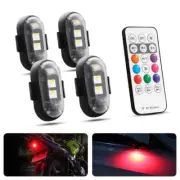 Motorcycle LED RGB Warning Light Universal Signal Light Drone with Controller